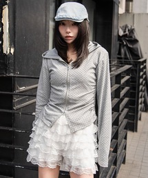 WEGO | WEGO/ 【26春夏新作】サイドリボンカットジップパーカー(パーカー)