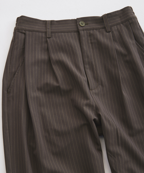 JOURNAL STANDARD relume(ジャーナルスタンダード レリューム)の「ヒールカット ルーズライト ストライプ スラックス(スラックス・メンズ・ネイビー/ブルー系その他/グレー・LARGE/MEDIUM/SMALL)」の16枚目の写真