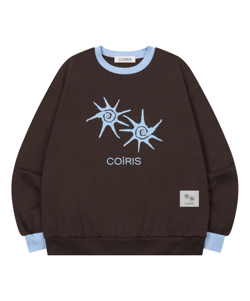 COIRIS_(コイリス)の「ソルナ配色スウェット 男女共用 (13カラー)(スウェット・レディース・チャコール/ブラック/ブルー/イエロー/ライトグレー/ダークブラウン/ホワイト/バーガンディー/レッド/グリーン/チャコールグレー/スカイブルー/カーキ/ミックスグレー・FREE)」の21枚目の写真