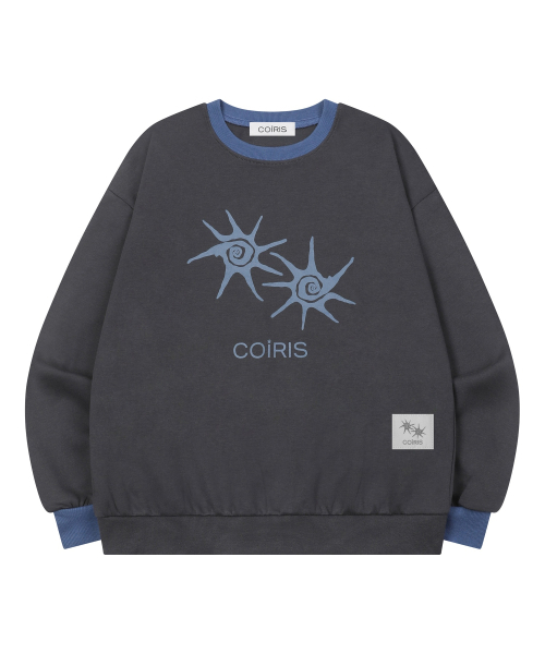 COIRIS_(コイリス)の「ソルナ配色スウェット 男女共用 (13カラー)(スウェット・レディース・チャコール/ブラック/ブルー/イエロー/ライトグレー/ダークブラウン/ホワイト/バーガンディー/レッド/グリーン/チャコールグレー/スカイブルー/カーキ/ミックスグレー・FREE)」の20枚目の写真
