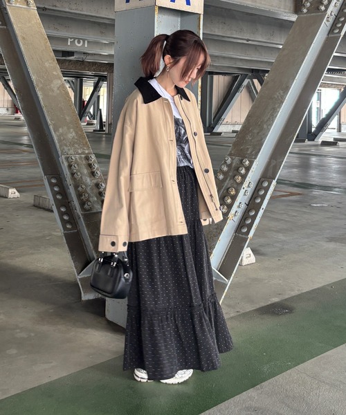 ISOOK(アイスー)の「【ISOOK / アイスー】ドットティアードスカート / ロングスカート マキシスカート フリルスカート 水玉 ZOZOTOWN限定(スカート・レディース・ホワイト/ブラック・FREE)」の20枚目の写真