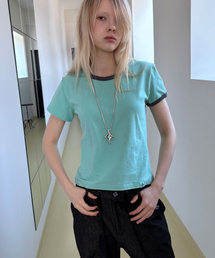 HERETIC（ヘレティック）の「DESTROYED ASYM RINGER T-SHIRT / mint（Tシャツ/カットソー）」