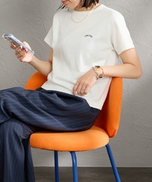 [ORCIVAL/オーシバル] ロゴ刺繍 ショートスリーブ Tシャツ