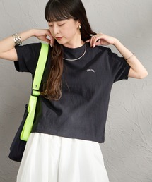 [ORCIVAL/オーシバル] ロゴ刺繍 ショートスリーブ Tシャツ