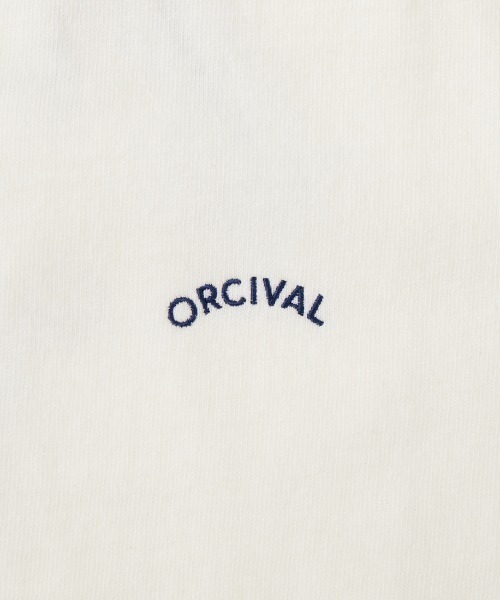 ORCIVAL（オーシバル）の「[ORCIVAL/オーシバル] ロゴ刺繍 ショートスリーブ Tシャツ（Tシャツ/カットソー・レディース・ベージュ系その他/ブルー系その他/オフホワイト/サックスブルー/ブラック・2）」の6枚目の写真
