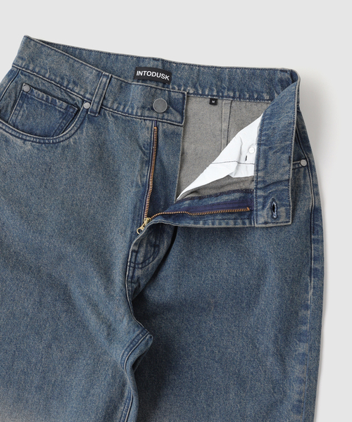 WISM（ウィズム）の「INTODUSK / イントゥダスク DENIM FLARE PANTS（デニムパンツ・メンズ・ネイビー・MEDIUM）」の5枚目の写真