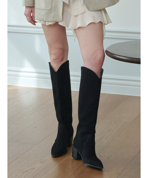 APTO（アプト）の「ビナス ロングブーツ AHFB019（ブーツ・レディース・ブラック/ブラウン・24cm/24.5cm/25cm/22.5cm/23cm/23.5cm）」の4枚目の写真