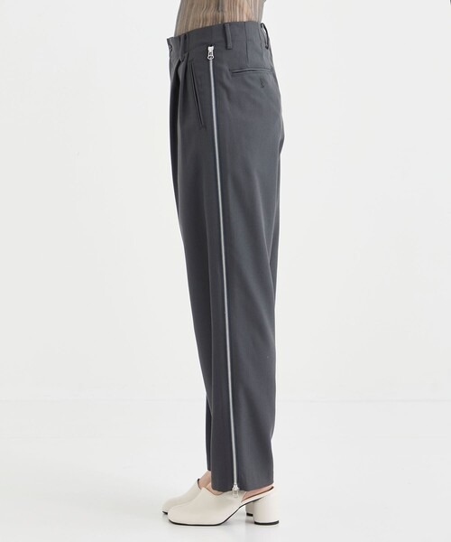 08sircus（ゼロエイトサーカス）の「[08sircus/08サーカス]Dobby cloth side zip pants（その他パンツ・レディース・ダークグレー/ブラック・1/0）」の13枚目の写真