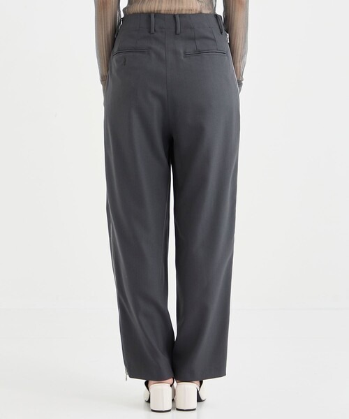 08sircus（ゼロエイトサーカス）の「[08sircus/08サーカス]Dobby cloth side zip pants（その他パンツ・レディース・ダークグレー/ブラック・1/0）」の14枚目の写真