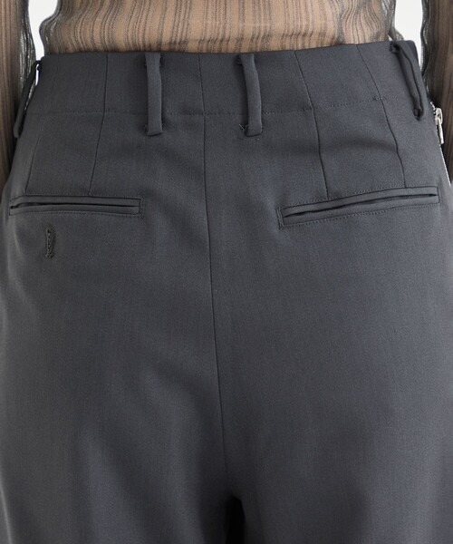 08sircus（ゼロエイトサーカス）の「[08sircus/08サーカス]Dobby cloth side zip pants（その他パンツ・レディース・ダークグレー/ブラック・1/0）」の16枚目の写真