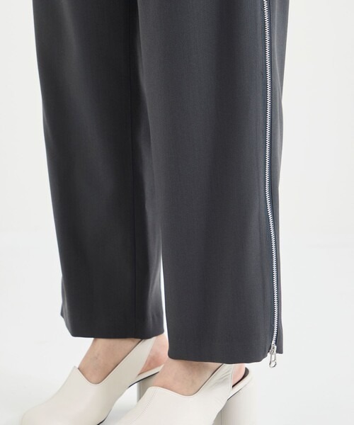 08sircus（ゼロエイトサーカス）の「[08sircus/08サーカス]Dobby cloth side zip pants（その他パンツ・レディース・ダークグレー/ブラック・1/0）」の18枚目の写真