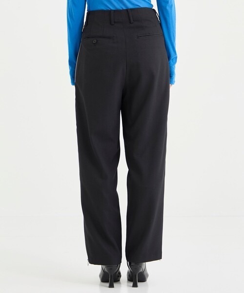 08sircus（ゼロエイトサーカス）の「[08sircus/08サーカス]Dobby cloth side zip pants（その他パンツ・レディース・ダークグレー/ブラック・1/0）」の6枚目の写真