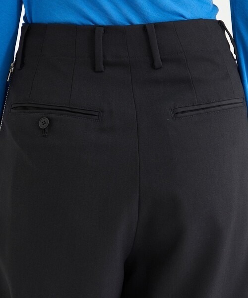 08sircus（ゼロエイトサーカス）の「[08sircus/08サーカス]Dobby cloth side zip pants（その他パンツ・レディース・ダークグレー/ブラック・1/0）」の8枚目の写真