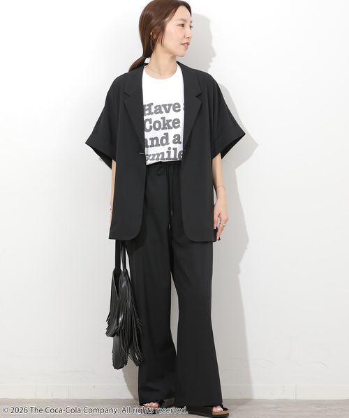 JOURNAL STANDARD relume(ジャーナルスタンダード レリューム)の「【MULTI FUNC+】接触冷感 / 防シワ ハイカウントフレンチジャケット(テーラードジャケット・レディース・カーキ/ブラック・FREE)」の13枚目の写真