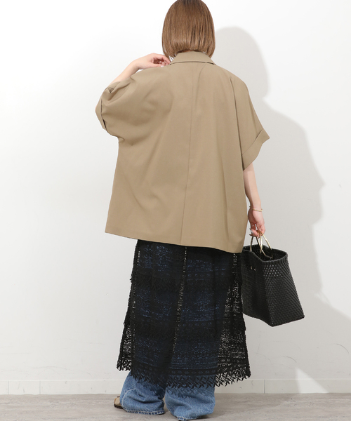 JOURNAL STANDARD relume(ジャーナルスタンダード レリューム)の「【MULTI FUNC+】接触冷感 / 防シワ ハイカウントフレンチジャケット(テーラードジャケット・レディース・カーキ/ブラック・FREE)」の21枚目の写真