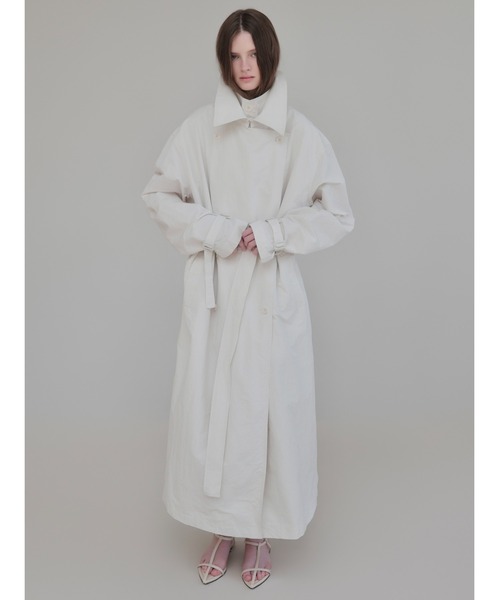 AMOMMA(アモマ)の「DOUBLE COLLAR TRENCH COAT(トレンチコート・レディース・アイボリー・FREE)」の7枚目の写真