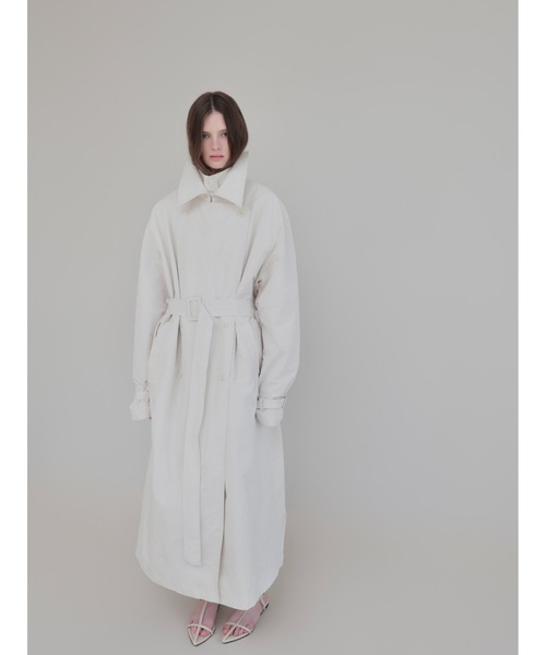 AMOMMA(アモマ)の「DOUBLE COLLAR TRENCH COAT(トレンチコート・レディース・アイボリー・FREE)」の11枚目の写真