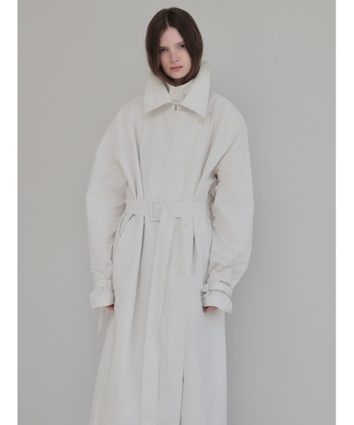 AMOMMA(アモマ)の「DOUBLE COLLAR TRENCH COAT(トレンチコート・レディース・アイボリー・FREE)」の13枚目の写真