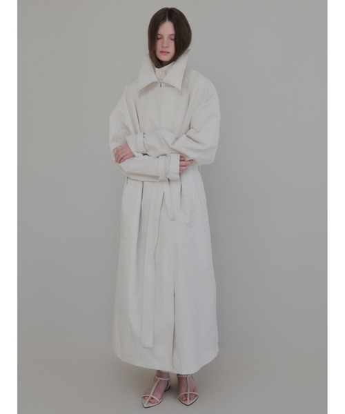 AMOMMA(アモマ)の「DOUBLE COLLAR TRENCH COAT(トレンチコート・レディース・アイボリー・FREE)」の15枚目の写真