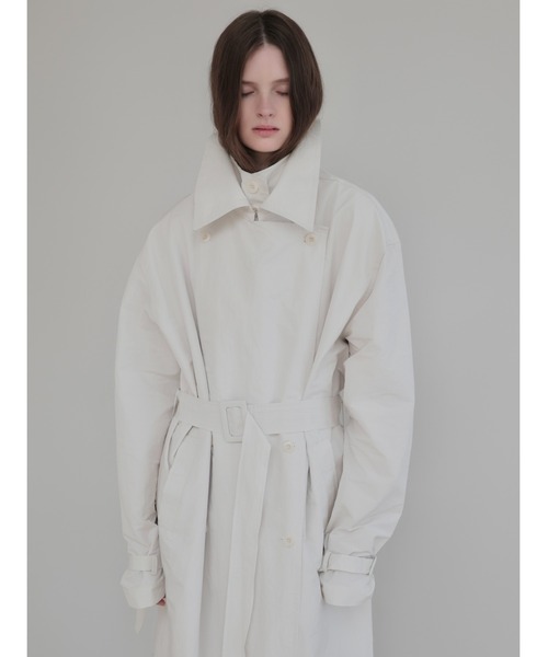 AMOMMA(アモマ)の「DOUBLE COLLAR TRENCH COAT(トレンチコート・レディース・アイボリー・FREE)」の16枚目の写真