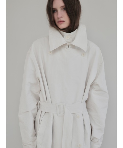AMOMMA(アモマ)の「DOUBLE COLLAR TRENCH COAT(トレンチコート・レディース・アイボリー・FREE)」の17枚目の写真