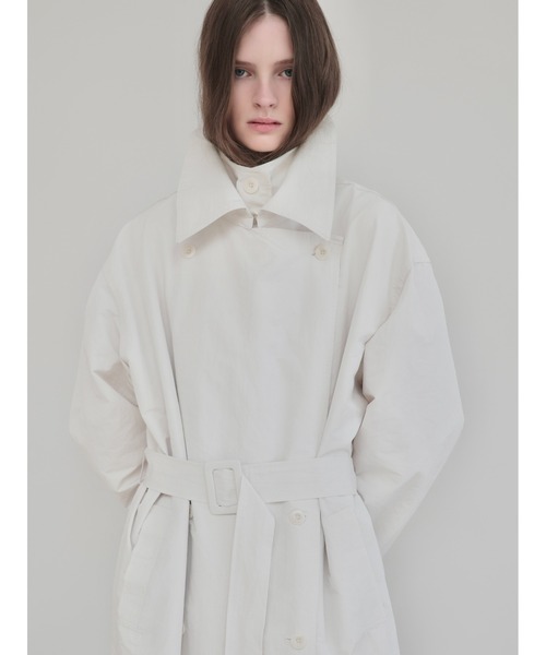 AMOMMA(アモマ)の「DOUBLE COLLAR TRENCH COAT(トレンチコート・レディース・アイボリー・FREE)」の18枚目の写真