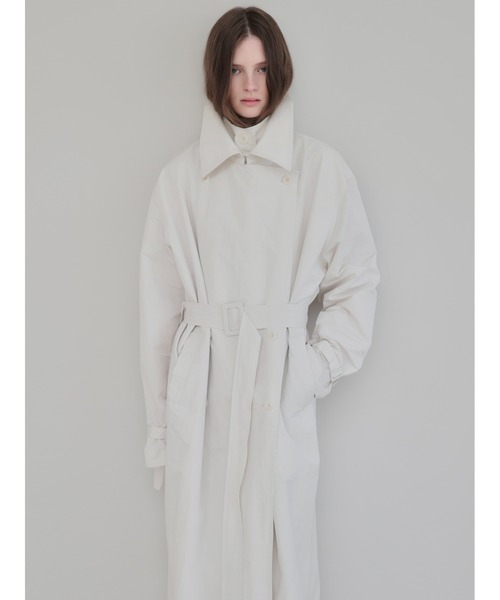 AMOMMA(アモマ)の「DOUBLE COLLAR TRENCH COAT(トレンチコート・レディース・アイボリー・FREE)」の19枚目の写真