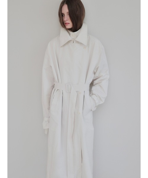 AMOMMA(アモマ)の「DOUBLE COLLAR TRENCH COAT(トレンチコート・レディース・アイボリー・FREE)」の20枚目の写真