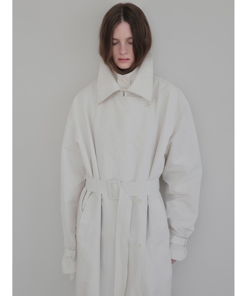AMOMMA(アモマ)の「DOUBLE COLLAR TRENCH COAT(トレンチコート・レディース・アイボリー・FREE)」の21枚目の写真