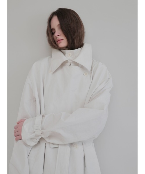 AMOMMA(アモマ)の「DOUBLE COLLAR TRENCH COAT(トレンチコート・レディース・アイボリー・FREE)」の22枚目の写真