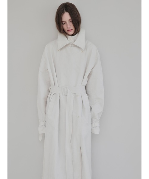 AMOMMA(アモマ)の「DOUBLE COLLAR TRENCH COAT(トレンチコート・レディース・アイボリー・FREE)」の14枚目の写真