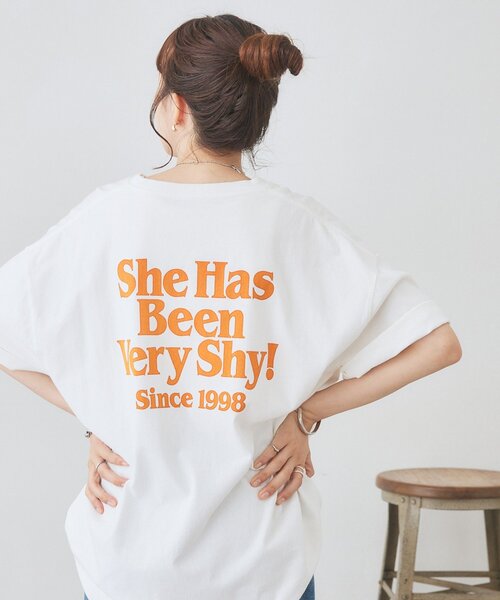 DISCOAT（ディスコート）の「【Enlude】バックロゴプリントTシャツ《ユニセックス》（Tシャツ/カットソー・レディース・ブラック/チャコールグレー/オフホワイト・FREE）」の9枚目の写真