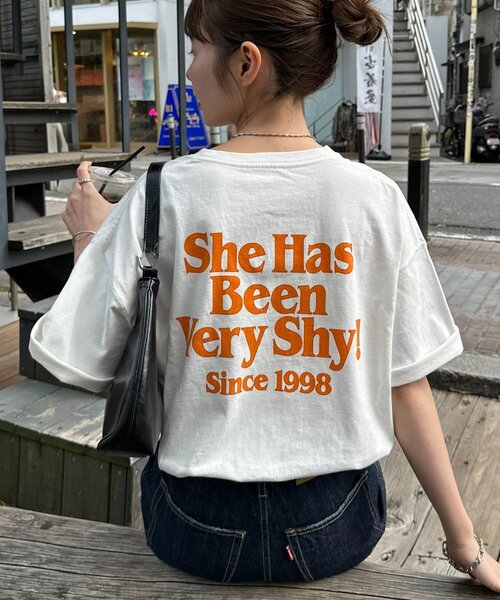 DISCOAT（ディスコート）の「【Enlude】バックロゴプリントTシャツ《ユニセックス》（Tシャツ/カットソー・レディース・ブラック/チャコールグレー/オフホワイト・FREE）」の13枚目の写真
