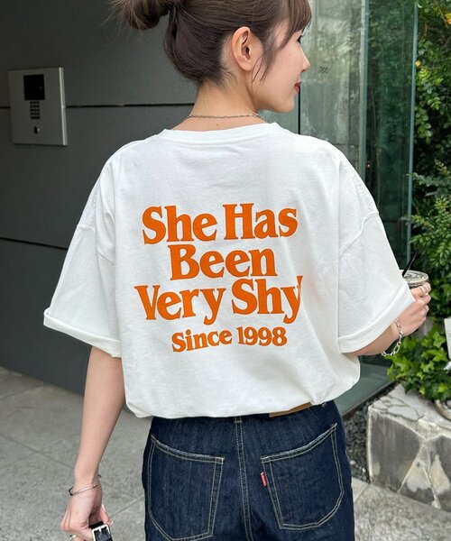 DISCOAT（ディスコート）の「【Enlude】バックロゴプリントTシャツ《ユニセックス》（Tシャツ/カットソー・レディース・ブラック/チャコールグレー/オフホワイト・FREE）」の14枚目の写真