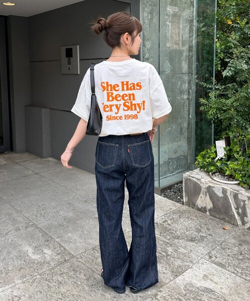 DISCOAT（ディスコート）の「【Enlude】バックロゴプリントTシャツ《ユニセックス》（Tシャツ/カットソー・レディース・ブラック/チャコールグレー/オフホワイト・FREE）」の17枚目の写真
