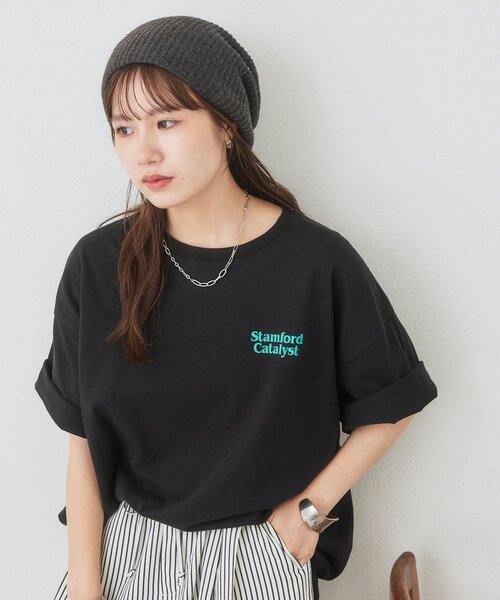 DISCOAT（ディスコート）の「【Enlude】バックロゴプリントTシャツ《ユニセックス》（Tシャツ/カットソー・レディース・ブラック/チャコールグレー/オフホワイト・FREE）」の19枚目の写真