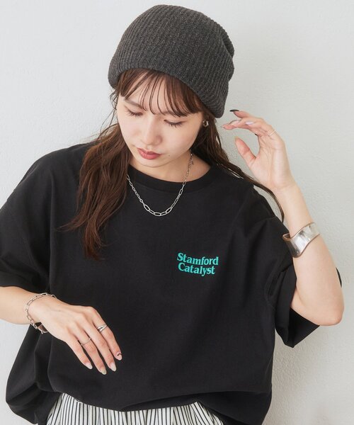 DISCOAT（ディスコート）の「【Enlude】バックロゴプリントTシャツ《ユニセックス》（Tシャツ/カットソー・レディース・ブラック/チャコールグレー/オフホワイト・FREE）」の20枚目の写真