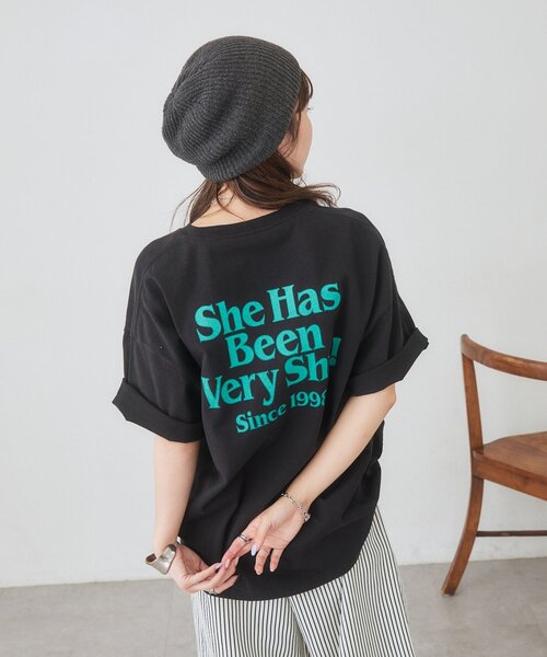 DISCOAT（ディスコート）の「【Enlude】バックロゴプリントTシャツ《ユニセックス》（Tシャツ/カットソー・レディース・ブラック/チャコールグレー/オフホワイト・FREE）」の21枚目の写真