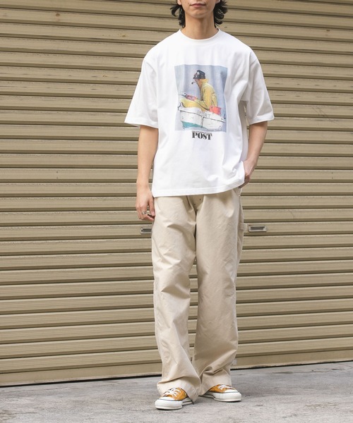 FORK&SPOON(フォークアンドスプーン)の「FORK&SPOON Norman Rockwell Short-SleeveT-shirts(Tシャツ/カットソー・メンズ・オフホワイト/チャコールグレー・5/4)」の9枚目の写真