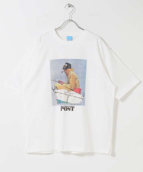 FORK&SPOON(フォークアンドスプーン)の「FORK&SPOON Norman Rockwell Short-SleeveT-shirts(Tシャツ/カットソー・メンズ・オフホワイト/チャコールグレー・5/4)」の10枚目の写真