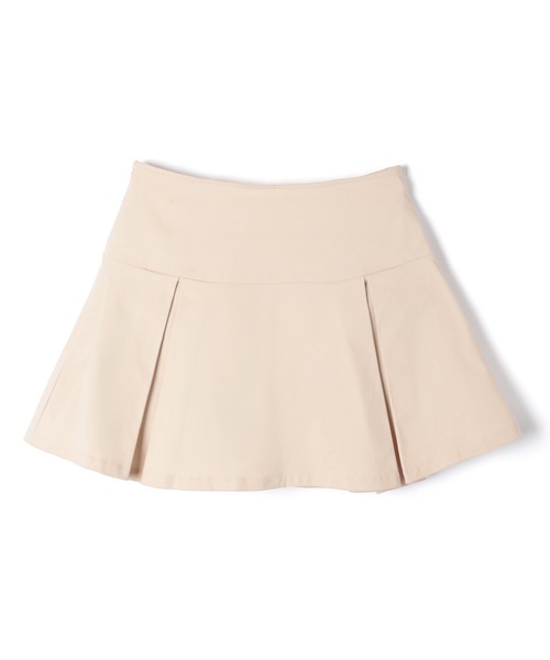 M DOLLY(エムドリー)の「*M DOLLY original* Ribbon box lucy pleats mini skirt/リボンボックスルーシー プリーツミニスカート(スカート・レディース・ベージュ/ブラック・M/S)」の5枚目の写真