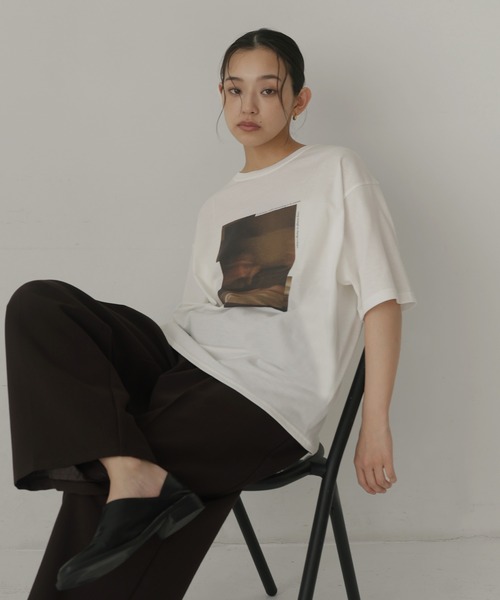 hellam(へラム)の「【接触冷感・UVカット】アソートフォトTシャツ(Tシャツ/カットソー・レディース・ホワイト系3/ホワイト系2/ホワイト系1・FREE)」の2枚目の写真