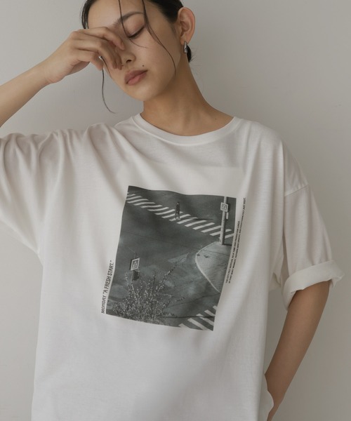 接触冷感・UVカット】アソートフォトTシャツ（Tシャツ/カットソー