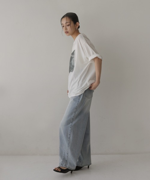hellam(へラム)の「【接触冷感・UVカット】アソートフォトTシャツ(Tシャツ/カットソー・レディース・ホワイト系3/ホワイト系2/ホワイト系1・FREE)」の5枚目の写真