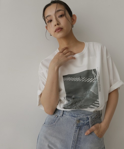 hellam(へラム)の「【接触冷感・UVカット】アソートフォトTシャツ(Tシャツ/カットソー・レディース・ホワイト系3/ホワイト系2/ホワイト系1・FREE)」の12枚目の写真