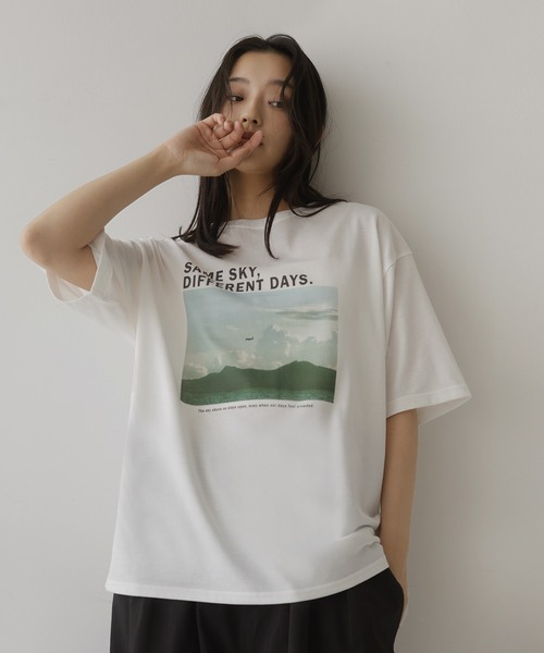 hellam(へラム)の「【接触冷感・UVカット】アソートフォトTシャツ(Tシャツ/カットソー・レディース・ホワイト系3/ホワイト系2/ホワイト系1・FREE)」の18枚目の写真