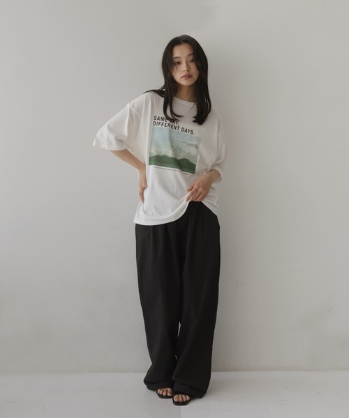 hellam(へラム)の「【接触冷感・UVカット】アソートフォトTシャツ(Tシャツ/カットソー・レディース・ホワイト系3/ホワイト系2/ホワイト系1・FREE)」の19枚目の写真