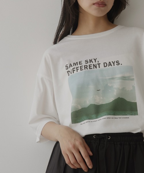 hellam(へラム)の「【接触冷感・UVカット】アソートフォトTシャツ(Tシャツ/カットソー・レディース・ホワイト系3/ホワイト系2/ホワイト系1・FREE)」の20枚目の写真