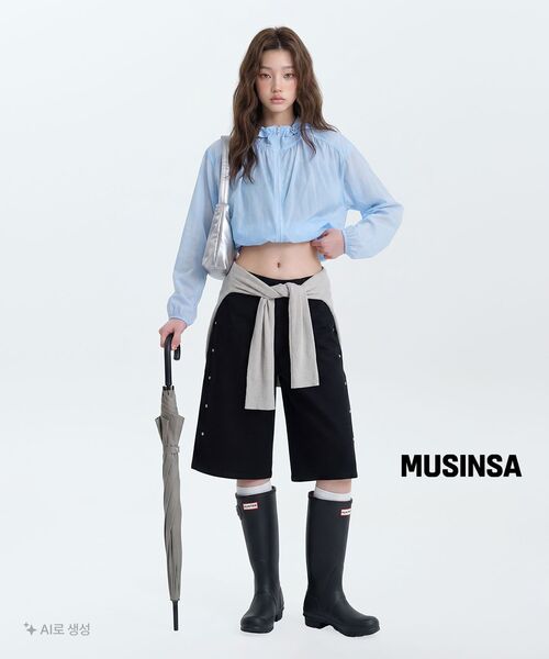 MUSINSA STANDARD WOMAN（ムシンサスタンダードウーマン）の「ウィメンズリネンライクシアージャージカーディガン[ライトウォームグレー]（カーディガン/ボレロ・レディース・その他・X-SMALL/SMALL/MEDIUM/LARGE）」の7枚目の写真