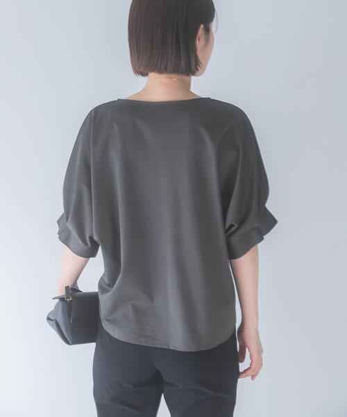 URBAN RESEARCH ROSSO WOMEN(アーバンリサーチ ロッソ)の「UVカットクールタッチタックスリーブプルオーバー(Tシャツ/カットソー・レディース・オフホワイト/ピンク/ブラック/ブルー系その他/キャメル/グリーン系その他・FREE)」の11枚目の写真